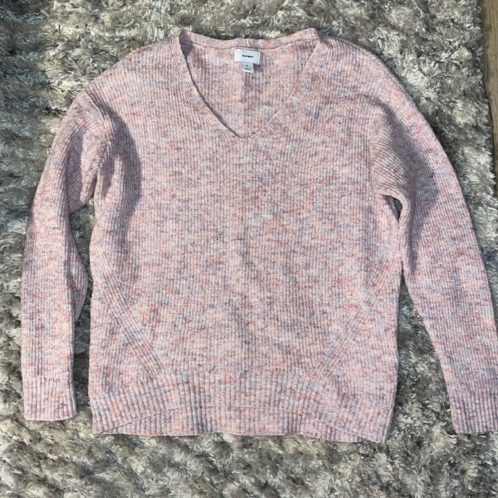 Medium marbled purple and pink Old Navy sweater